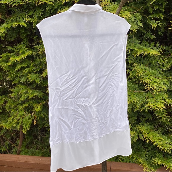 NWT BCBGeneration White Flowy 2 Layer Tank Top XS Originally $68 Basics - Picture 5 of 6